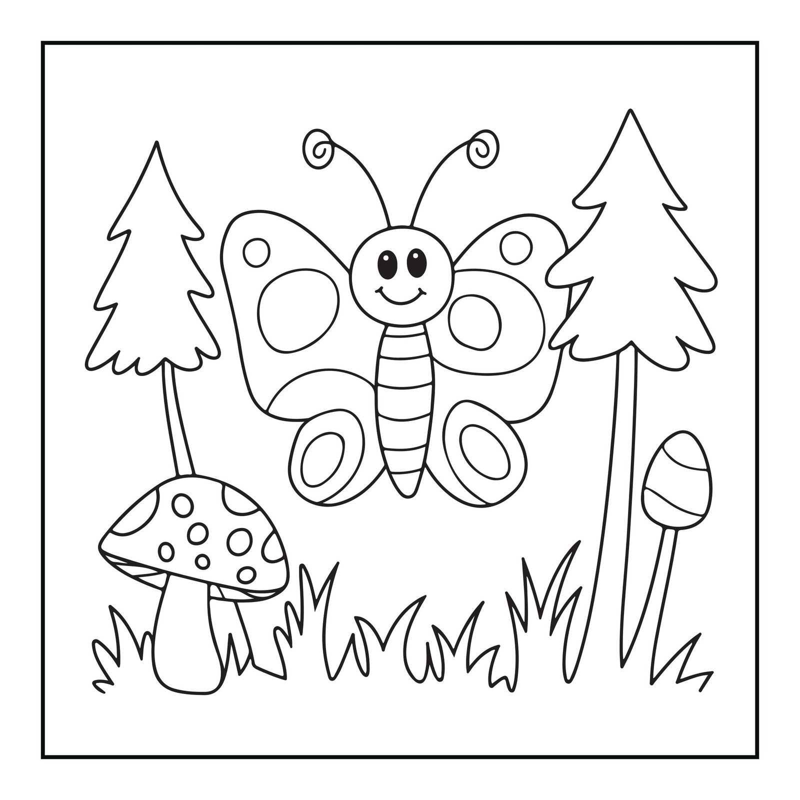 Cozy Butterfly Coloring Book | Bold Easy Pages for Adults Kids (Digital Download) - Image 5