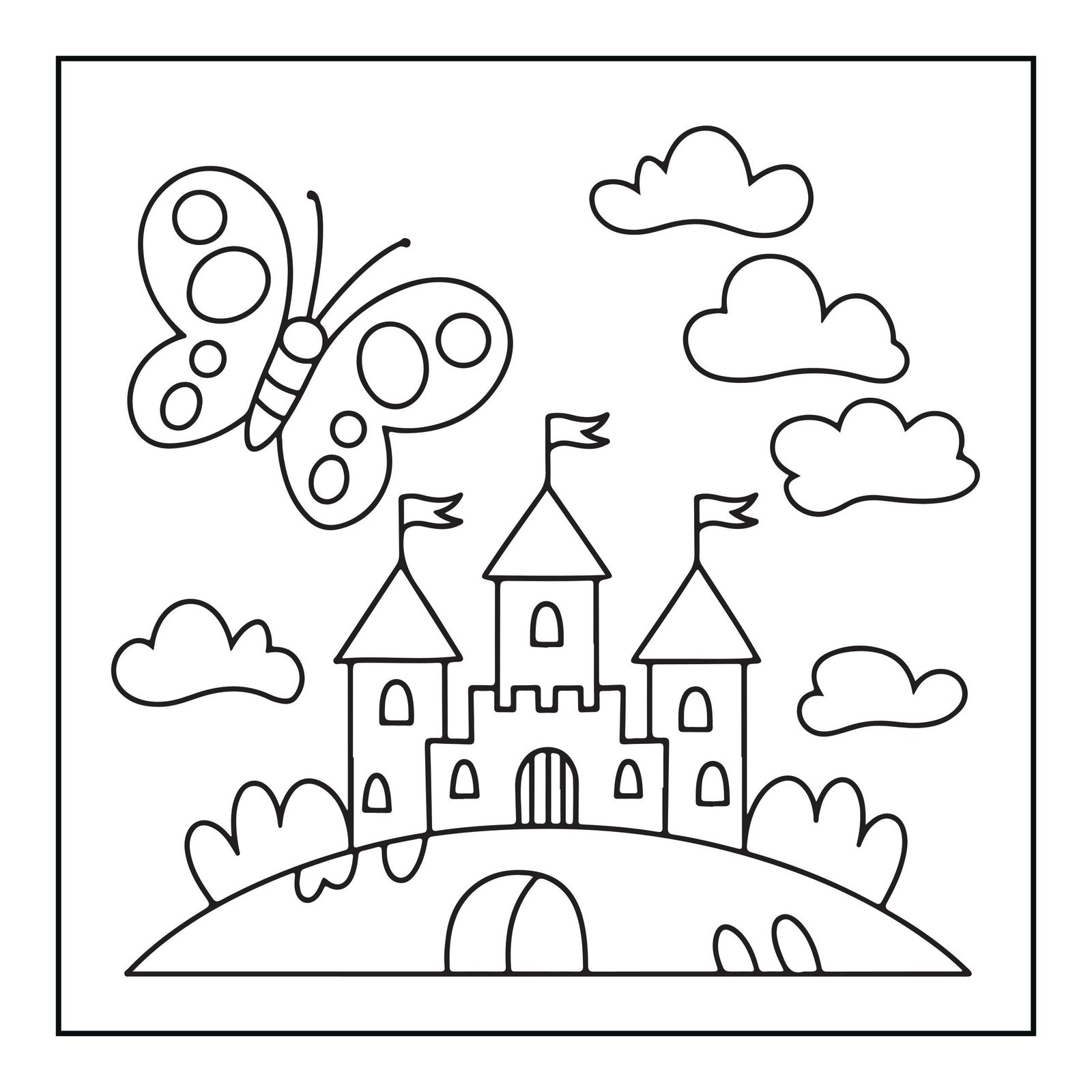 Cozy Butterfly Coloring Book | Bold Easy Pages for Adults Kids (Digital Download) - Image 8