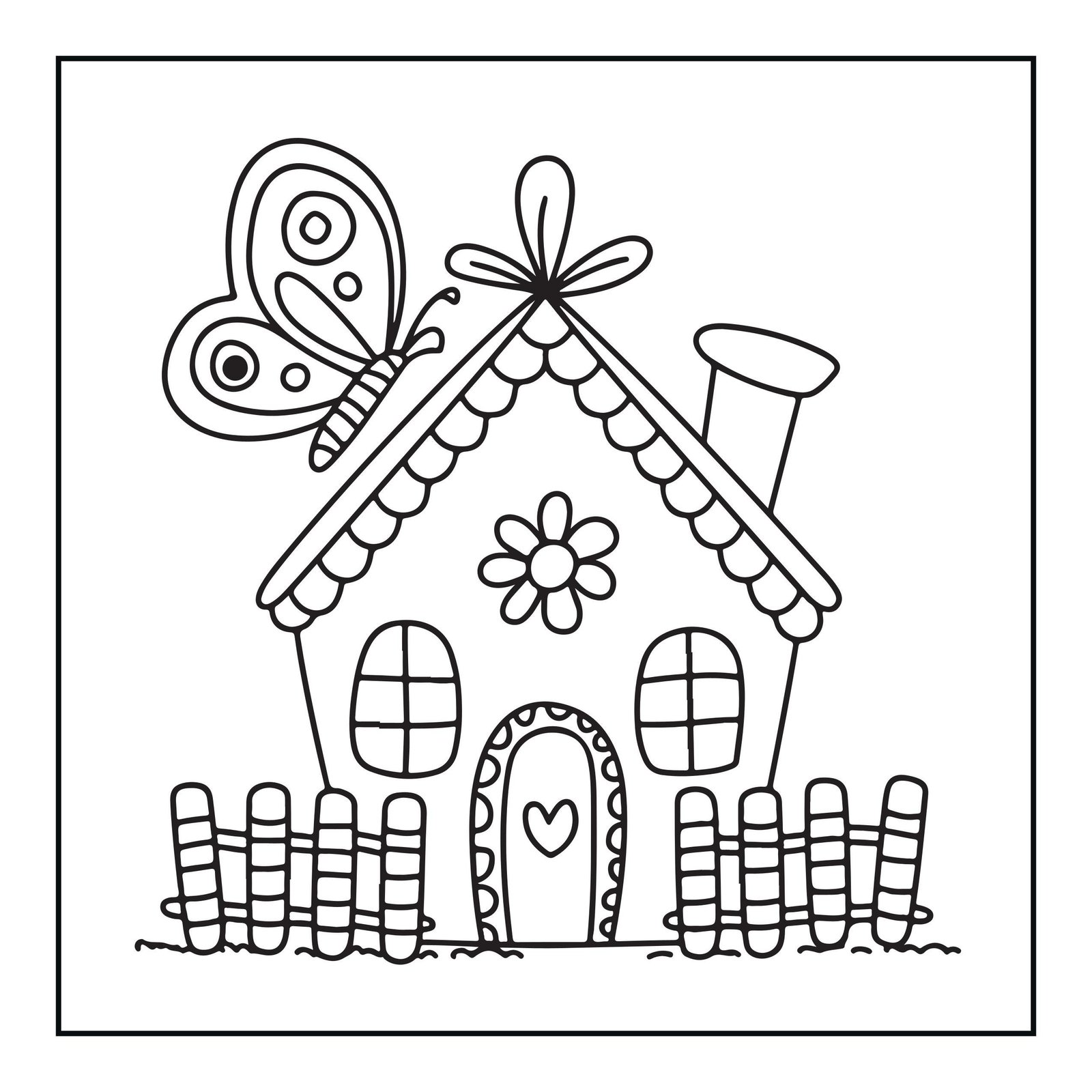 Cozy Butterfly Coloring Book | Bold Easy Pages for Adults Kids (Digital Download) - Image 10