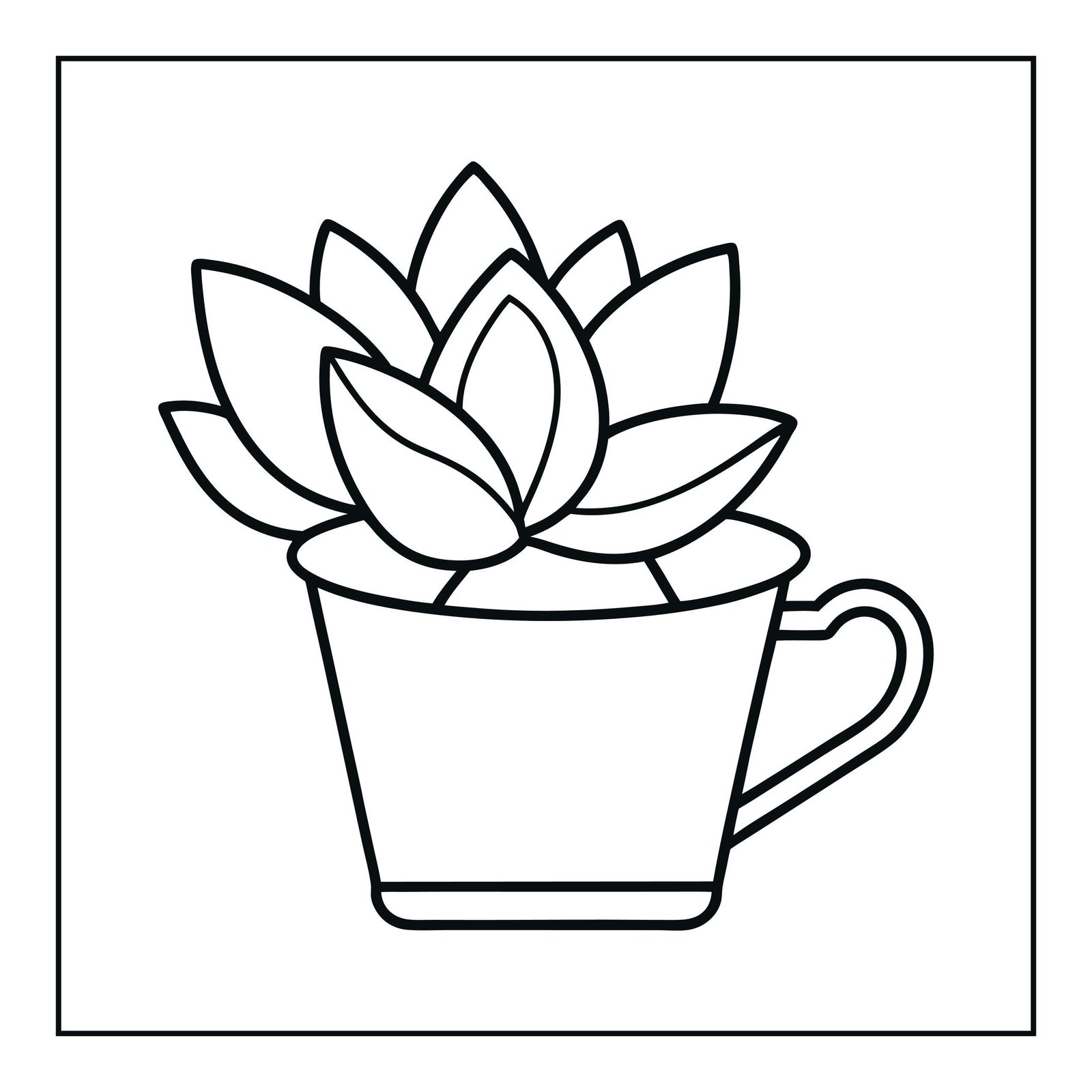 63-Page Everyday Things Coloring Book, Bold Easy Designs (Digital Download) - Image 3