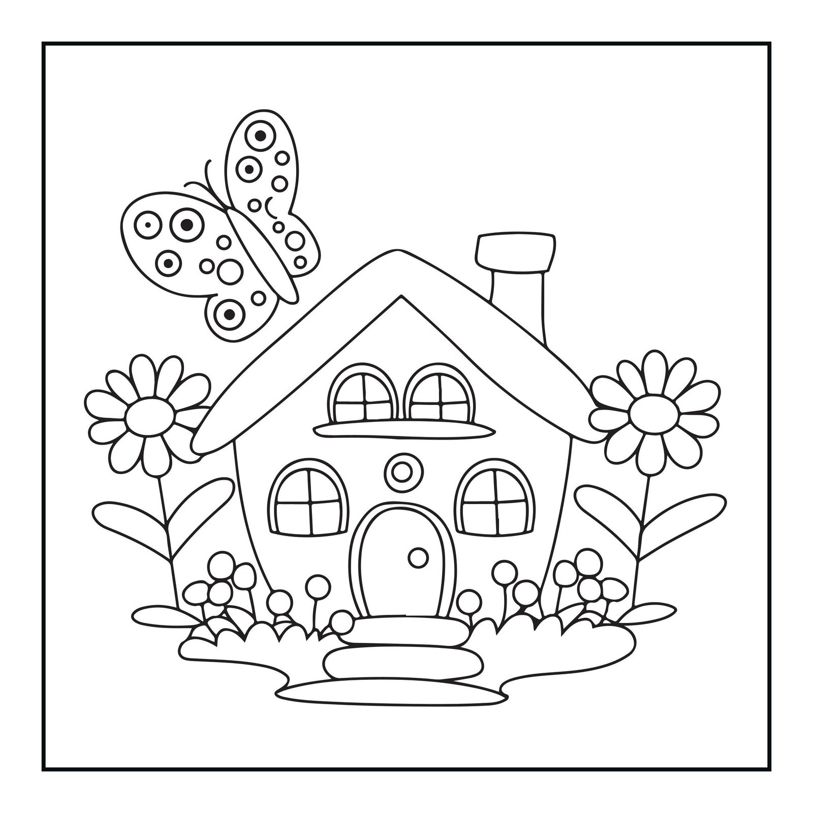 Cozy Butterfly Coloring Book | Bold Easy Pages for Adults Kids (Digital Download) - Image 6
