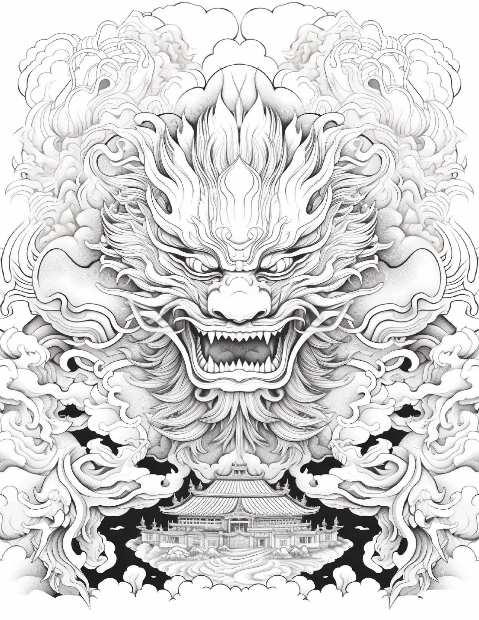 Bold Easy Dragon Coloring Book | 200 Pages | Fantasy Art (Digital Download) - Image 10