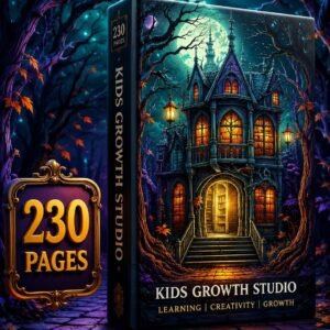 Haunted House Coloring Book | Gothic Halloween Fantasy Art (PDF Download)