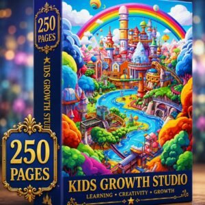 Fantasy City Coloring Book | Whimsical Rainbow Pages, Magical World (PDF Download)