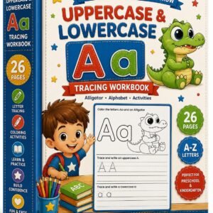 Alphabet Tracing Workbook | Uppercase, Lowercase Letters, Coloring Pages (PDF Download)