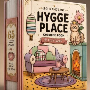 Hygge Place Coloring Book | 65 Cozy Bold Pages (Digital Download)