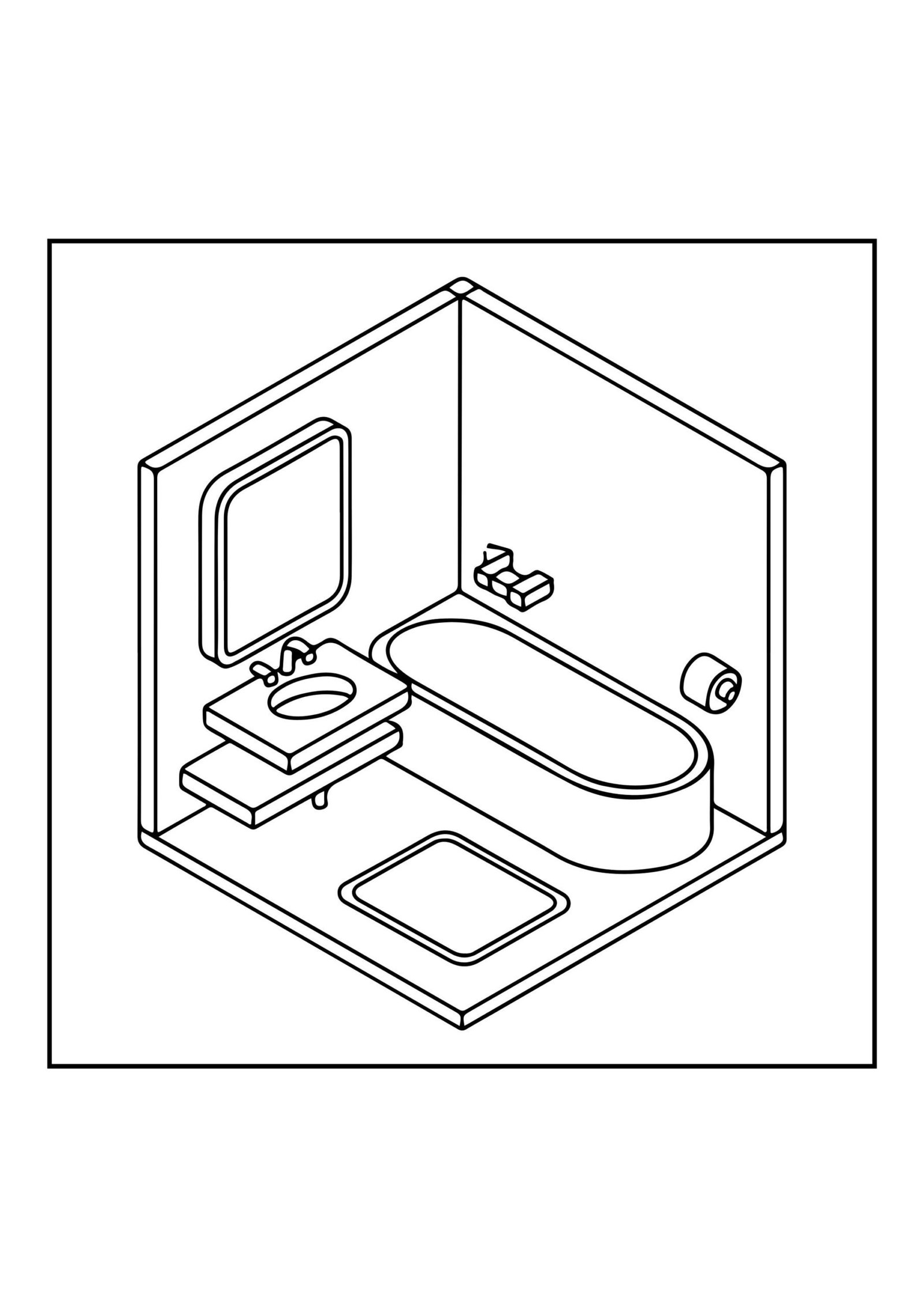 Cozy Spaces Coloring Book | 54 Home Interiors (Digital PDF) - Image 9