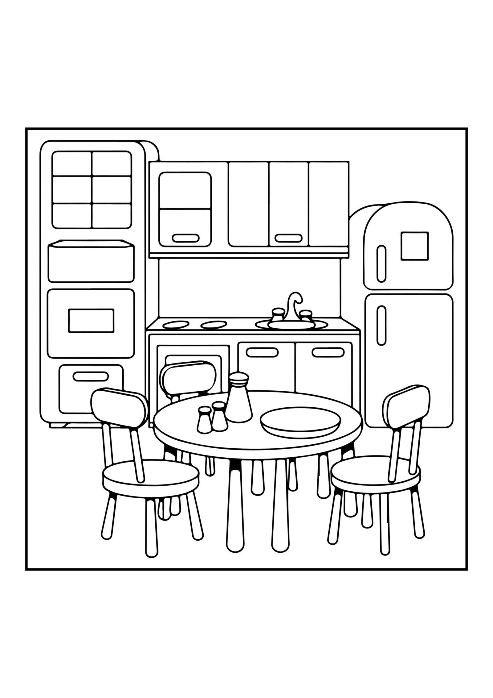 Cozy Spaces Coloring Book | 54 Home Interiors (Digital PDF) - Image 8