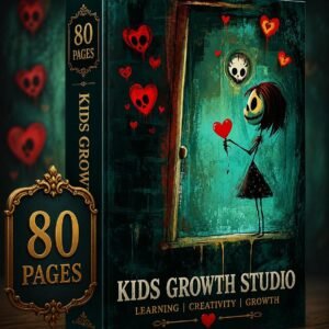 Gothic Coloring Book | 80 Spooky Halloween Pages (Digital PDF Download)