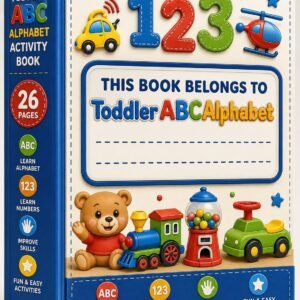 Toddler ABC Alphabet Activity Book | Preschool Learning Workbook (Printable PDF)