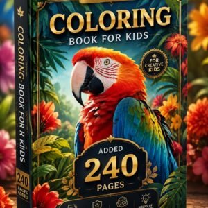 Macaw Coloring Book for Kids | 240 Tropical Bird Pages (Digital Download)