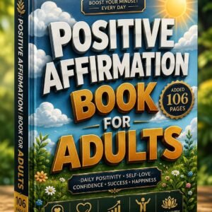 Positive Affirmation Book for Adults | 106 Daily Mindset Pages (Digital Download)