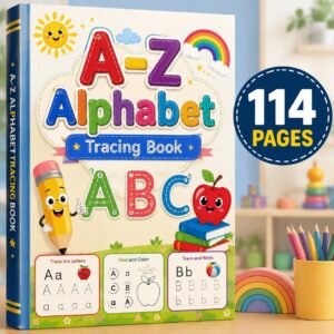 A-Z Alphabet Tracing Workbook for Kids, Printable Letter Practice & Preschool Handwriting Activities