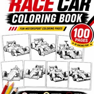 100 Race Car Coloring Pages for Kids, Motorsport Printable Book (PDF Download)